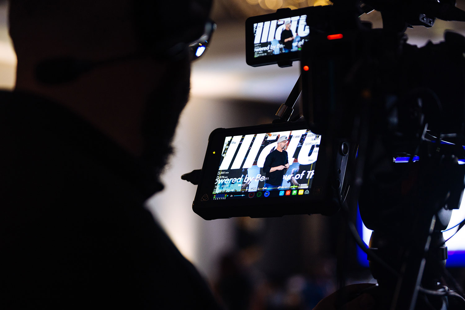 Multi-camera live production at a conference event
